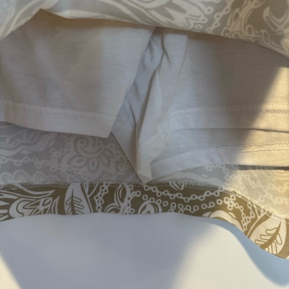 Croft & Barrow, tan paisley skort Skirt with shorts size 18 - Picture 13 of 14